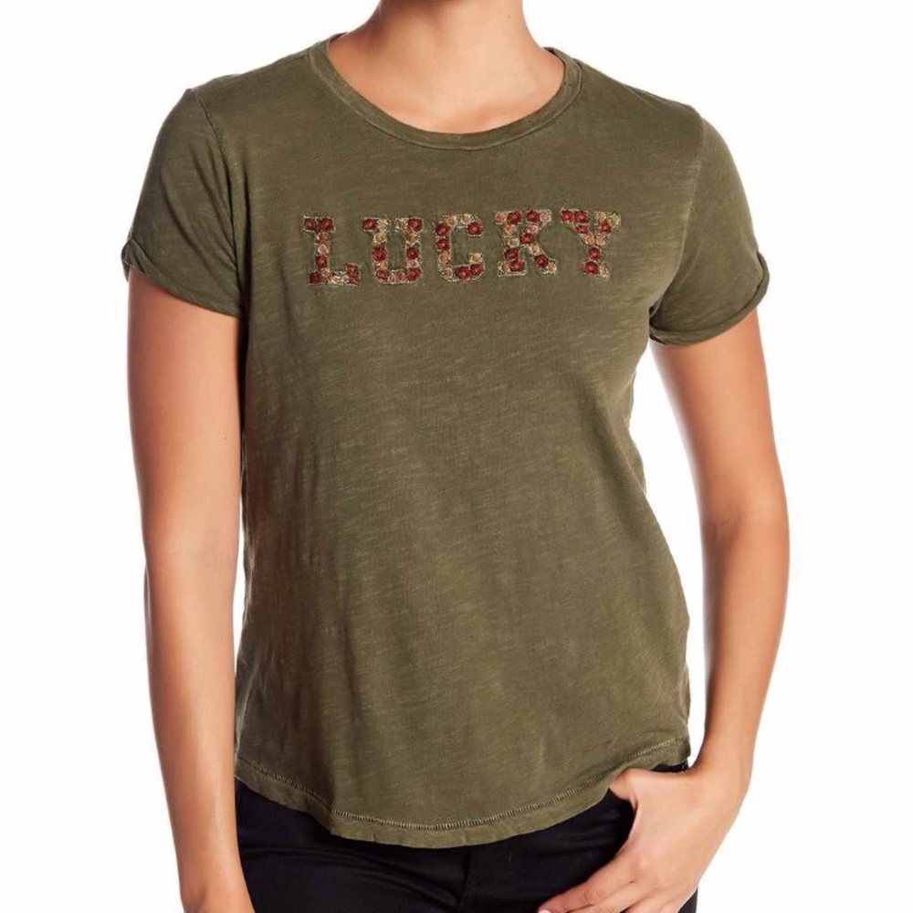 NWT Lucky Brand Basic Crew T Shirt